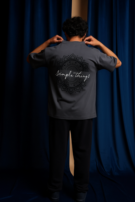 𝐌𝐚𝐧𝐝𝐚𝐥𝐚 𝐅𝐥𝐨𝐰 𝐠𝐫𝐚𝐲 𝐃𝐫𝐨𝐩-𝐒𝐡𝐨𝐮𝐥𝐝𝐞𝐫 𝐓𝐞𝐞